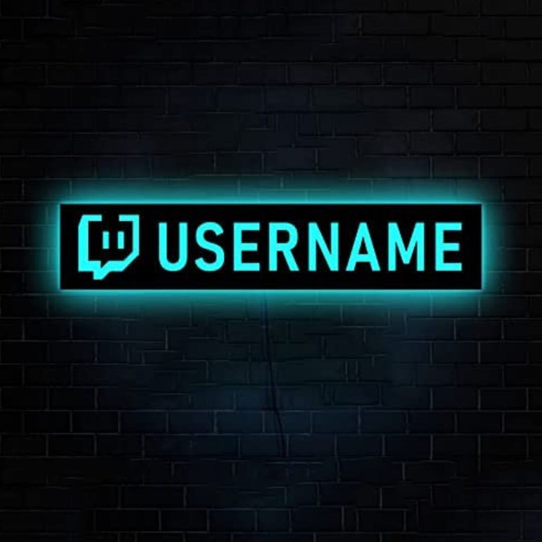 Personalized Username Gamer Tag Night Light