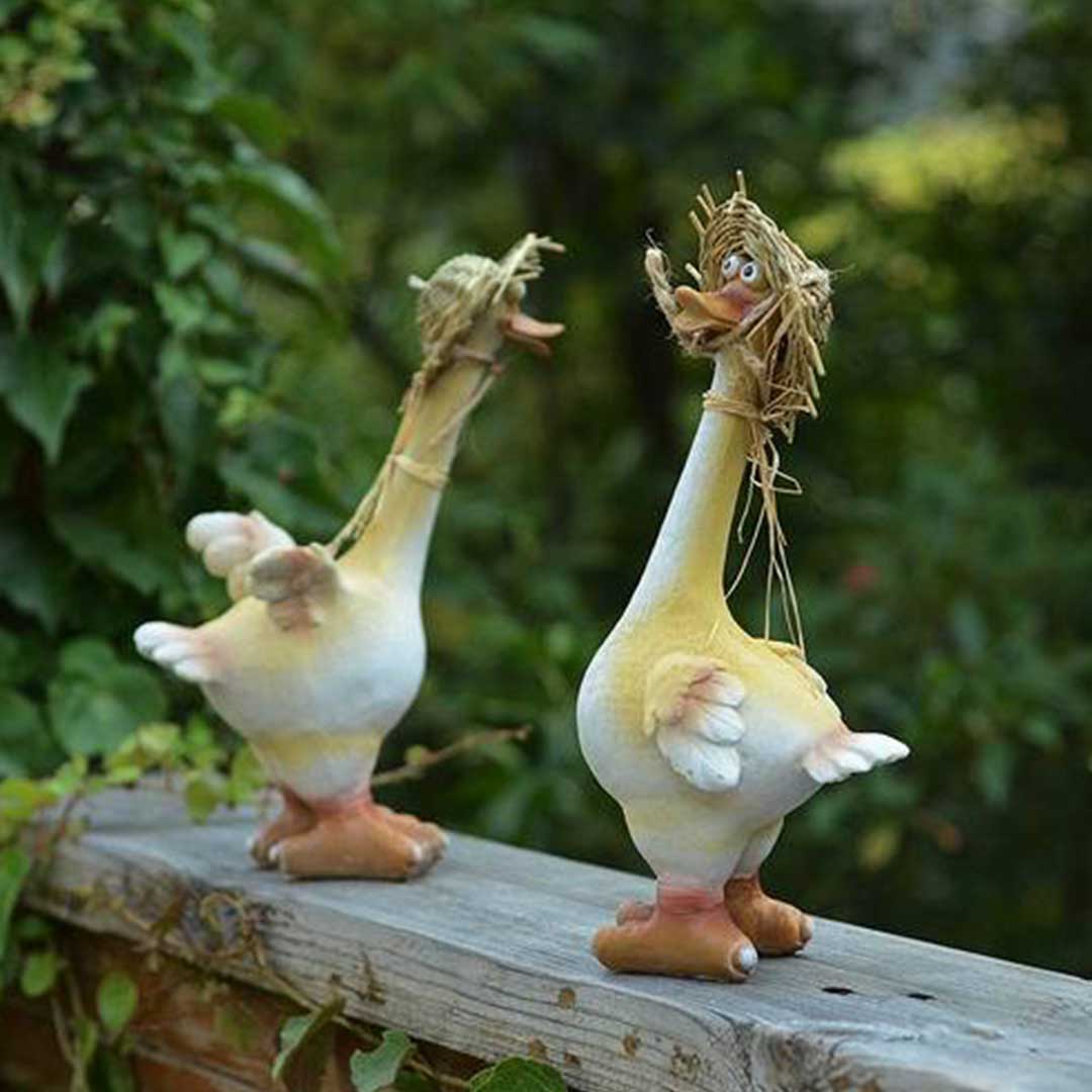 Talkative Duck Garden Resin Statue
