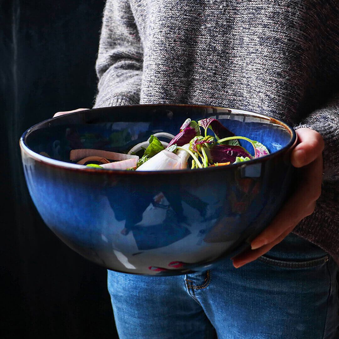 Ceramic Household Fruit Salad Bowl