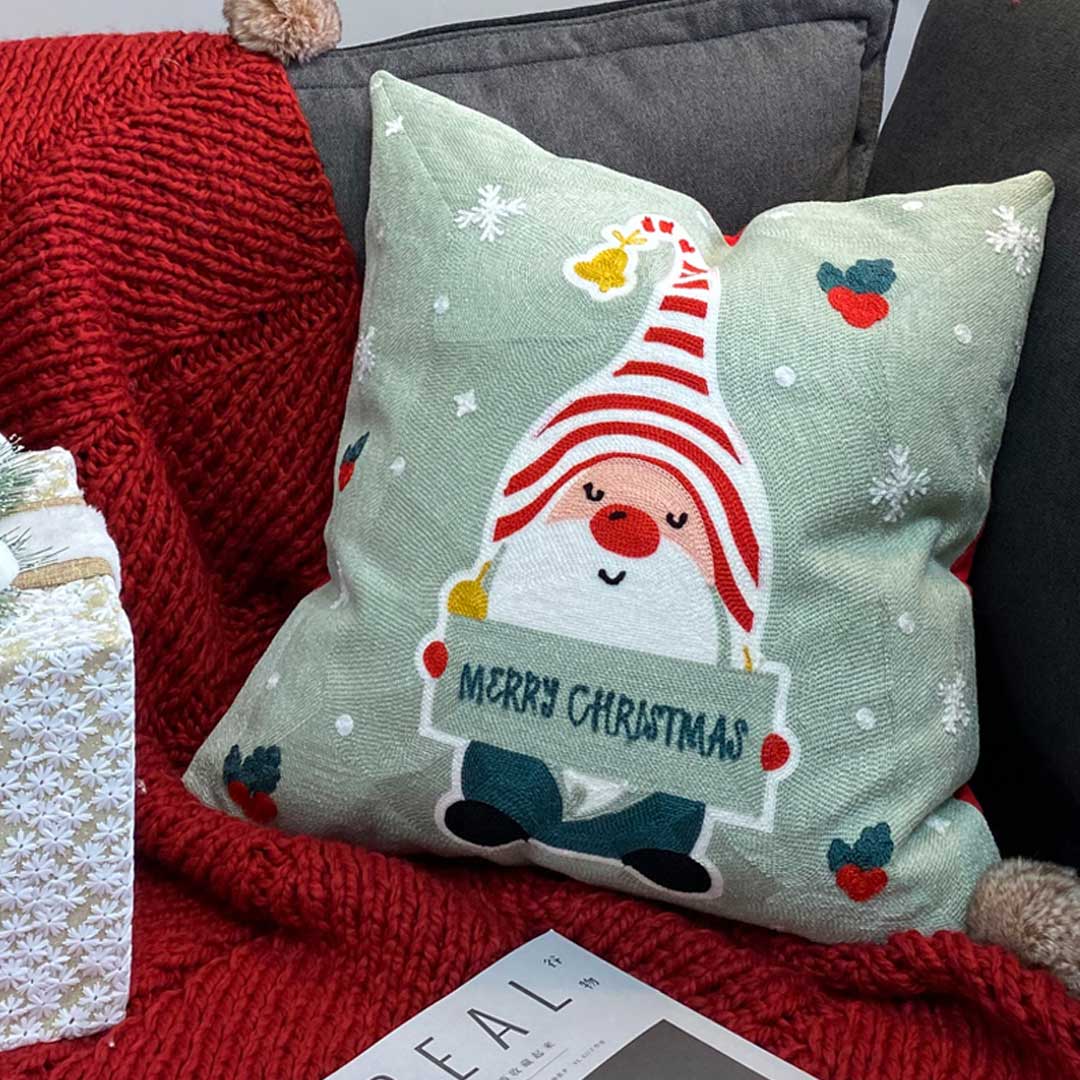 Christmas  Embroidered Cushion Covers