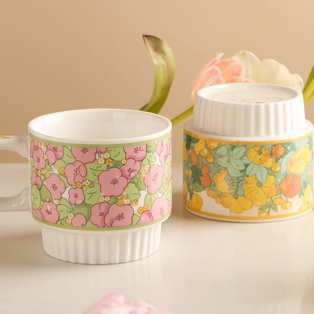 Flower Ceramic Coffee Mug