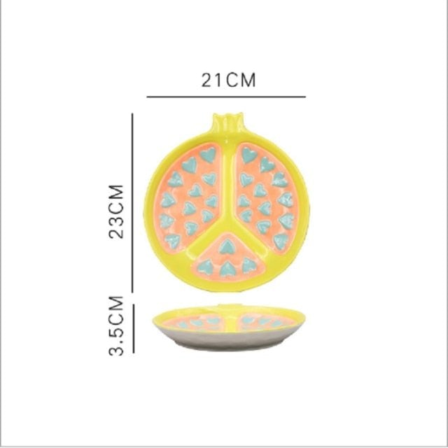 Ceramic Fruit Decorative Plate