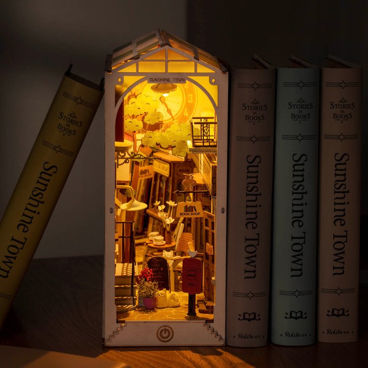 Sunshine Town 3D Wooden DIY Book Nook