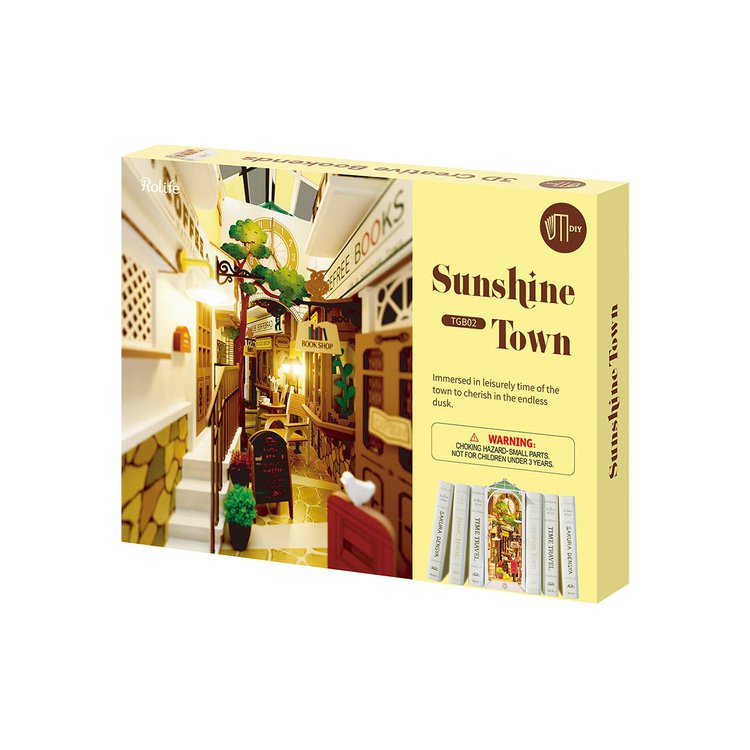 Sunshine Town 3D Wooden DIY Book Nook