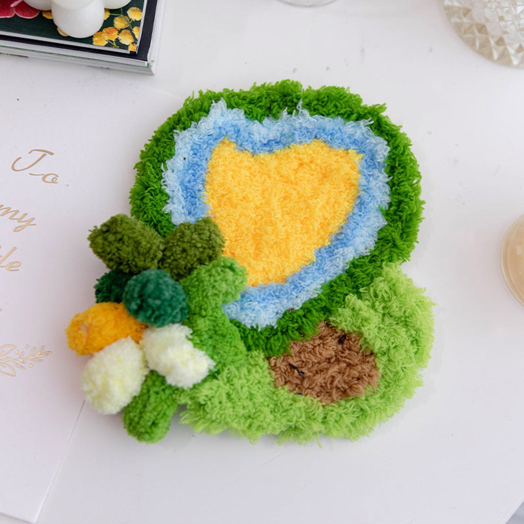 Moss Coaster DIY Material Crochet Kits