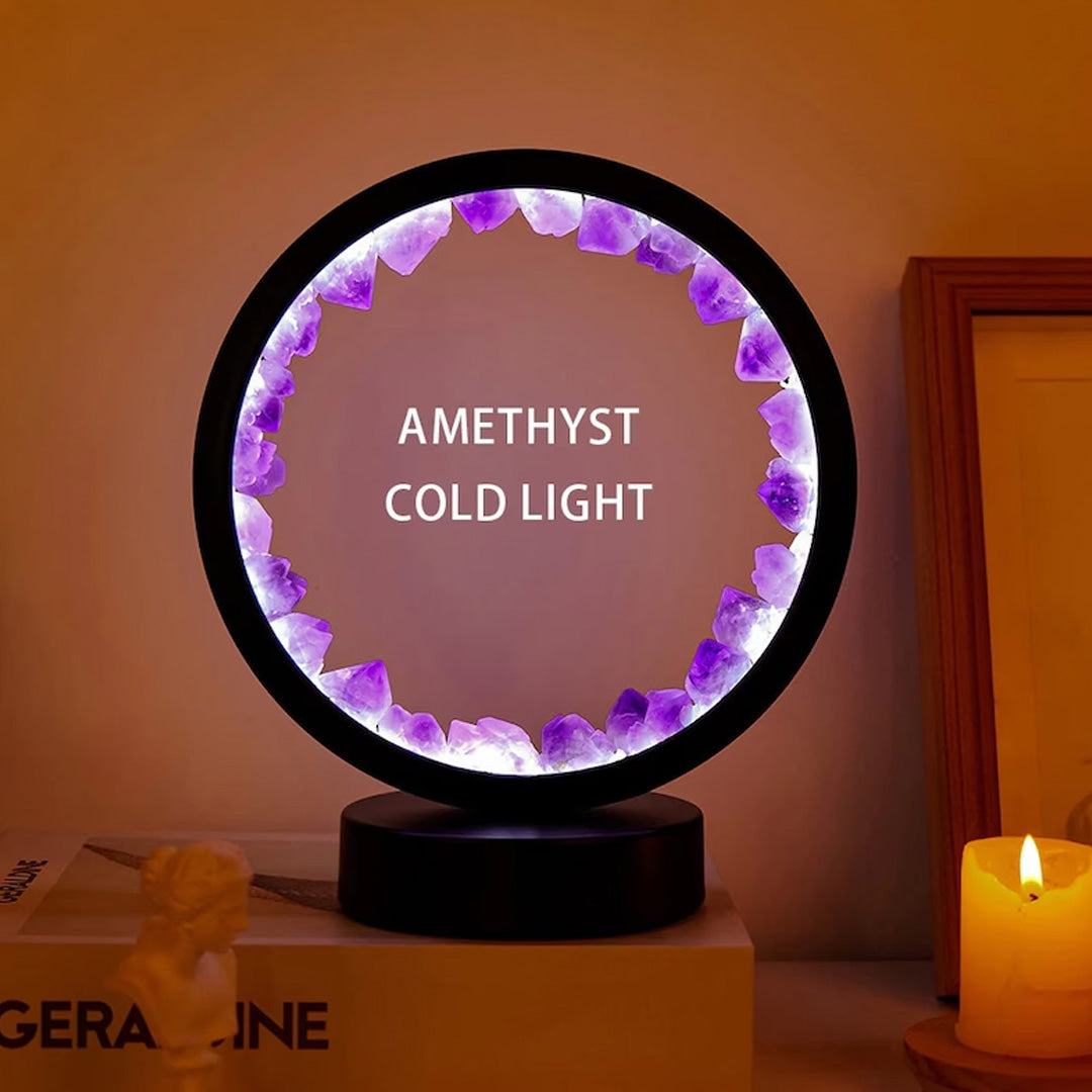 Creative Amethyst Crystal Night Lamp