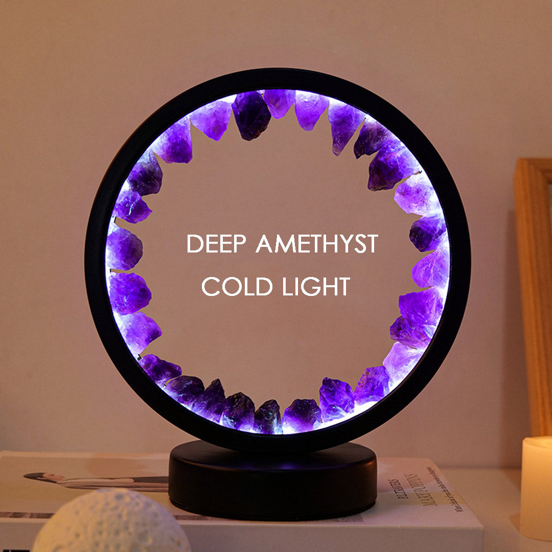 Creative Amethyst Crystal Night Lamp