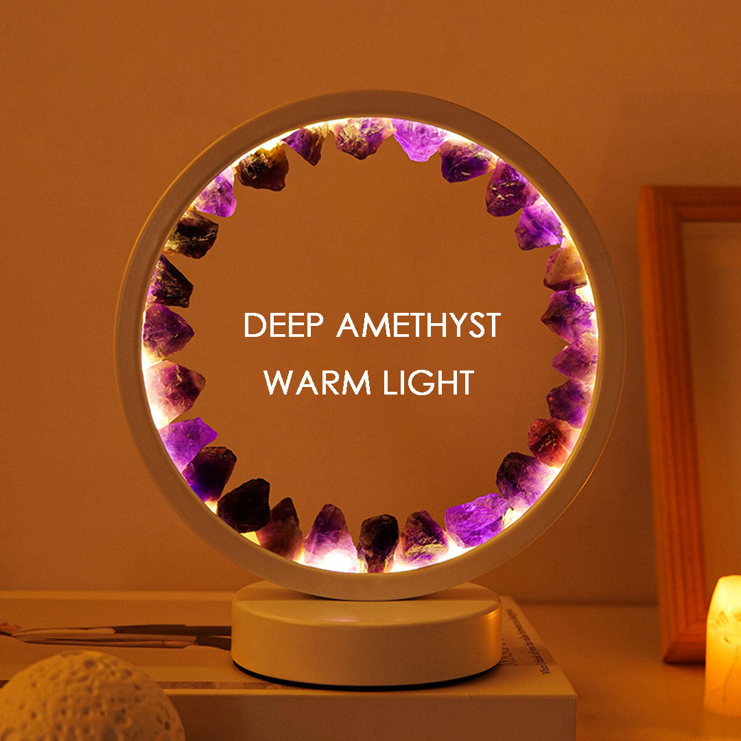 Creative Amethyst Crystal Night Lamp