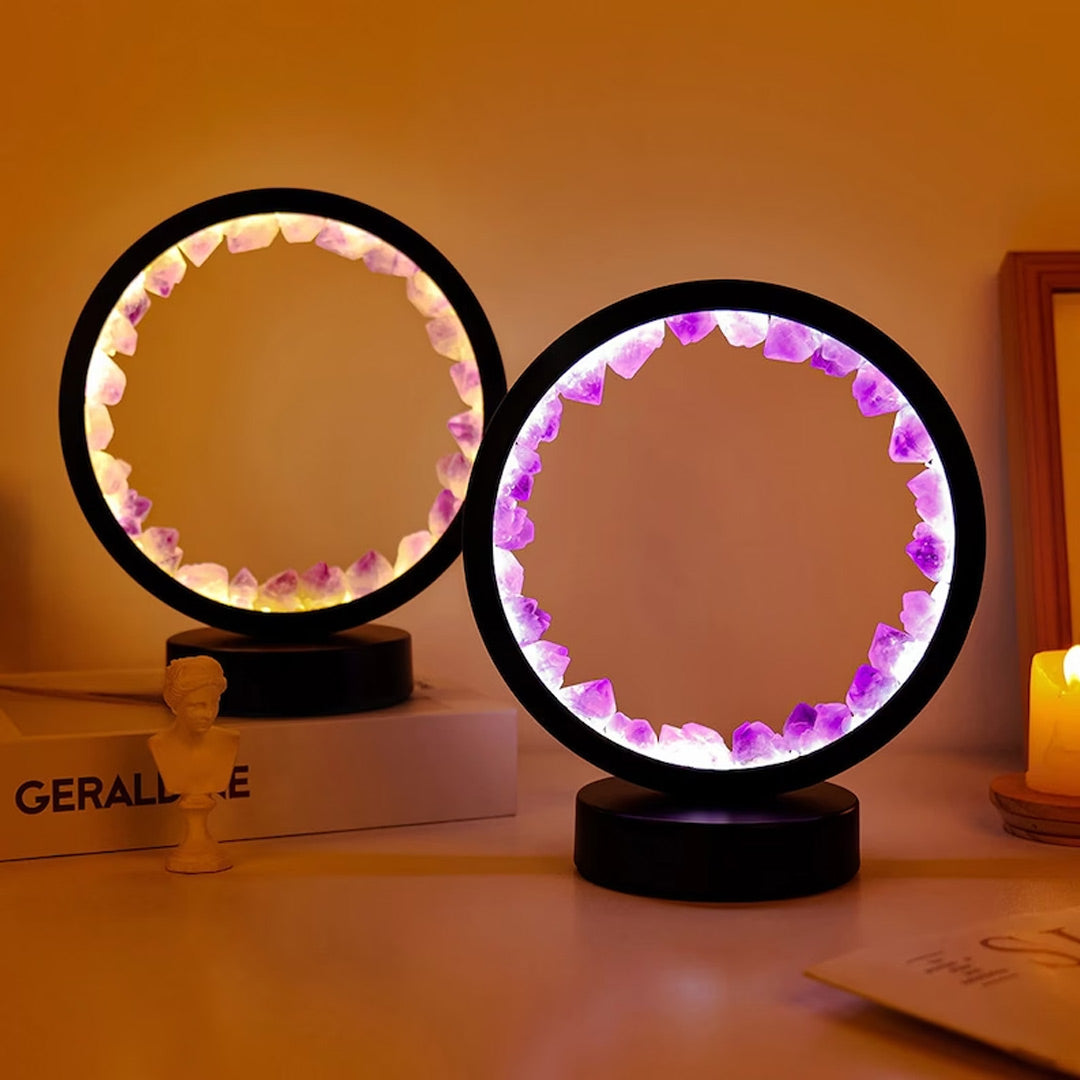 Creative Amethyst Crystal Night Lamp