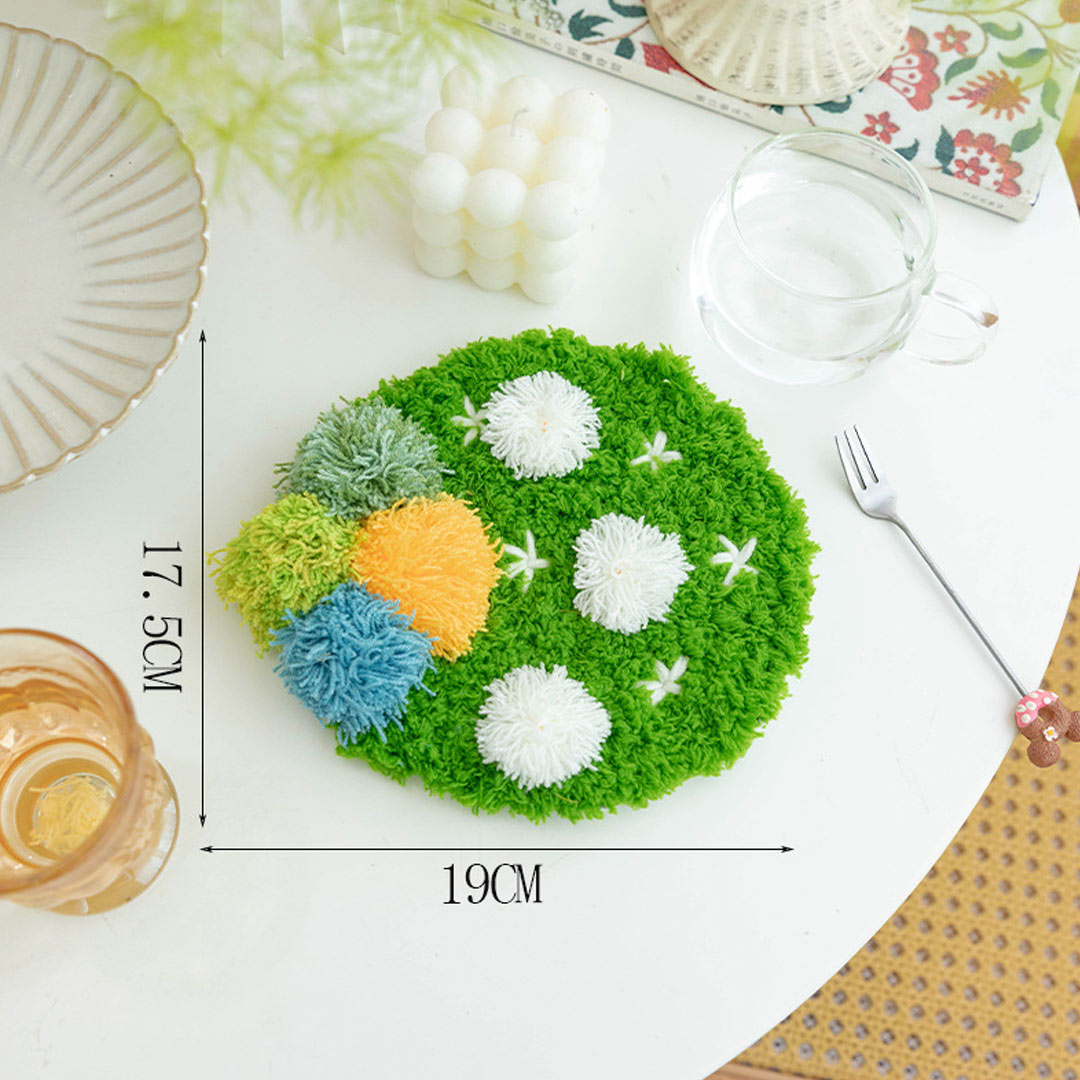 Moss Coaster DIY Material Crochet Kits