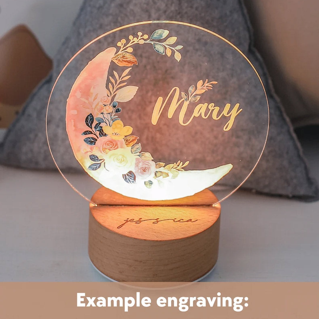 Personalized Moon Night Light