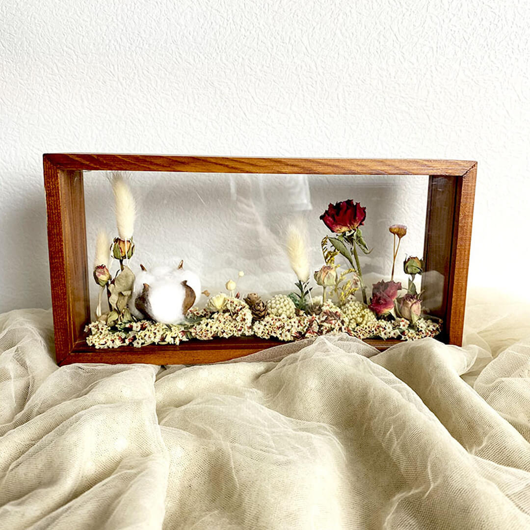 Flower Bouquet with Frame-F-Best Gift for Her/Him