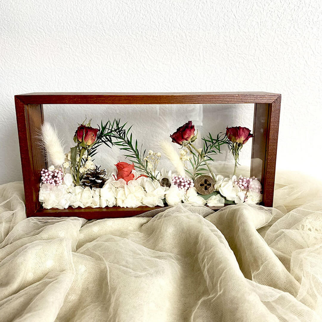 Flower Bouquet with Frame-F-Best Gift for Her/Him