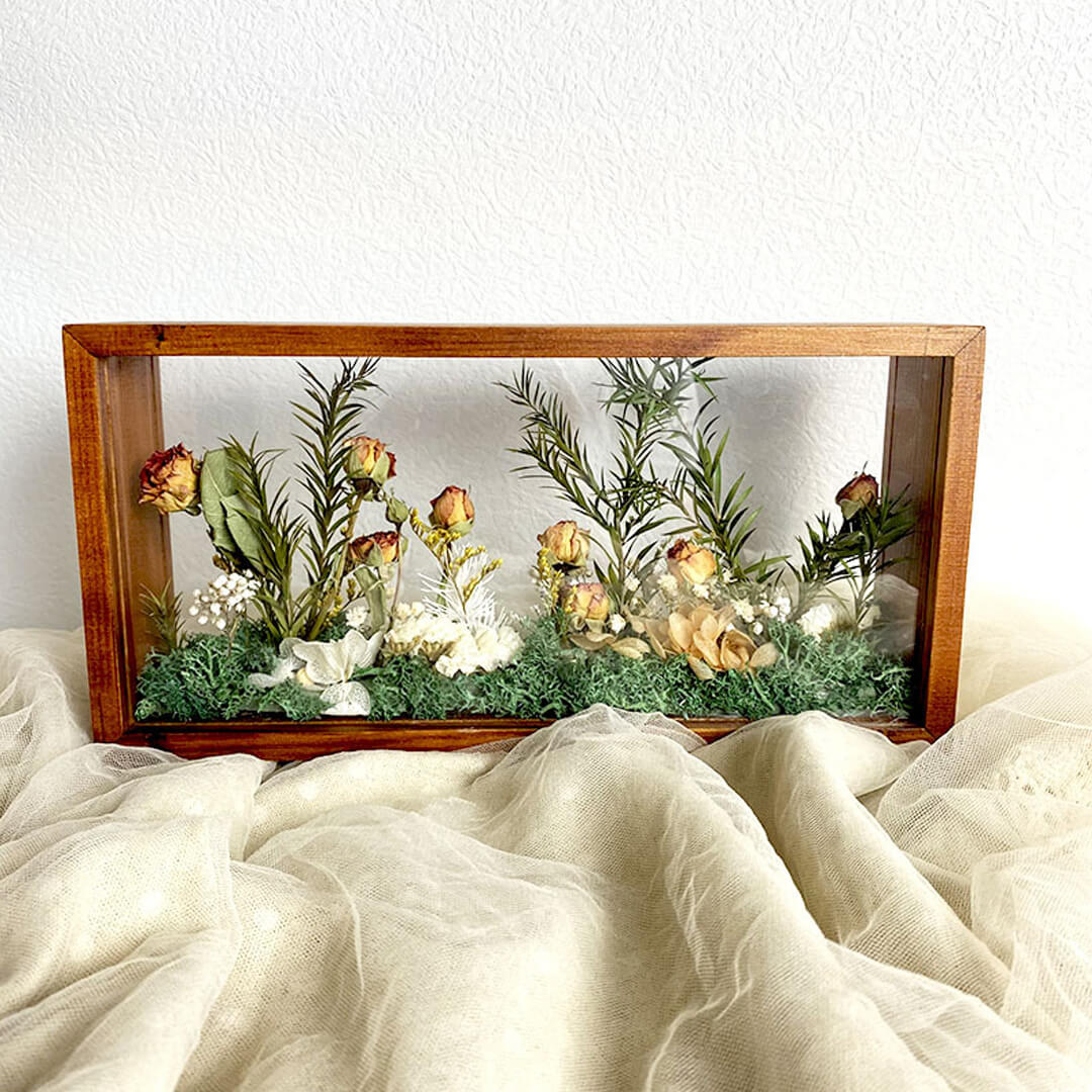 Flower Bouquet with Frame-F-Best Gift for Her/Him