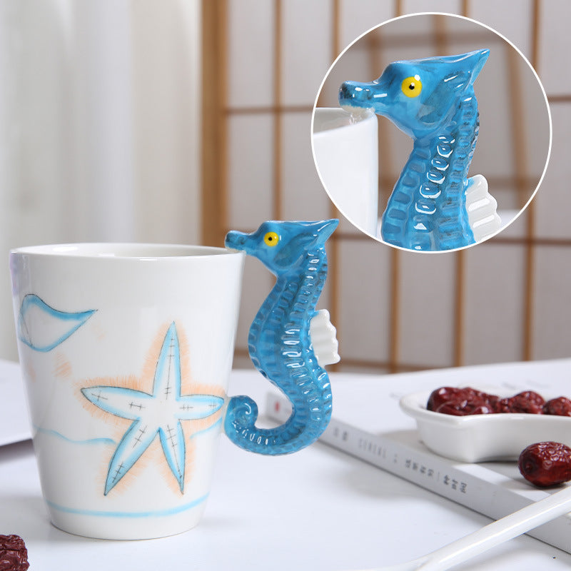 3D Dinosaur Ocean Creatures Coffee Mug