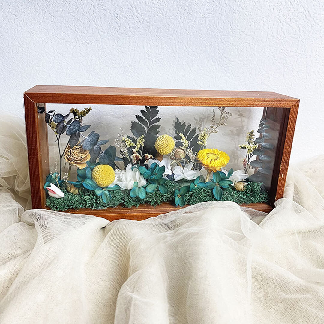 Flower Bouquet with Frame-F-Best Gift for Her/Him