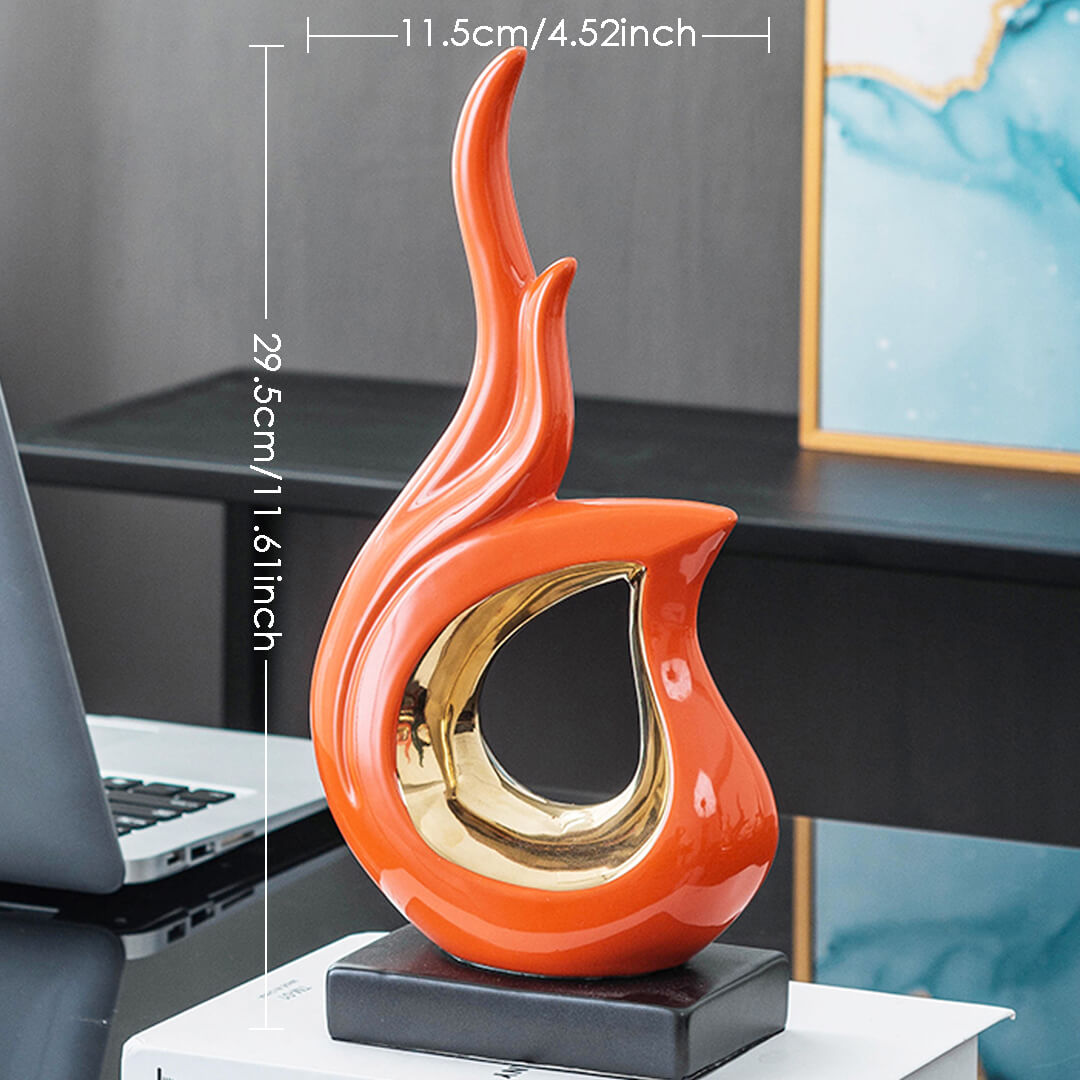 Estatua de cerámica de arte abstracto moderno