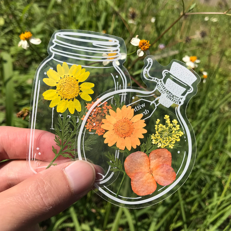 Dried Flower Bookmarks Set