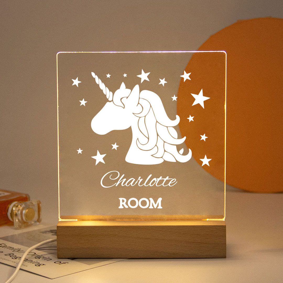 Customized Wood Base Night Light