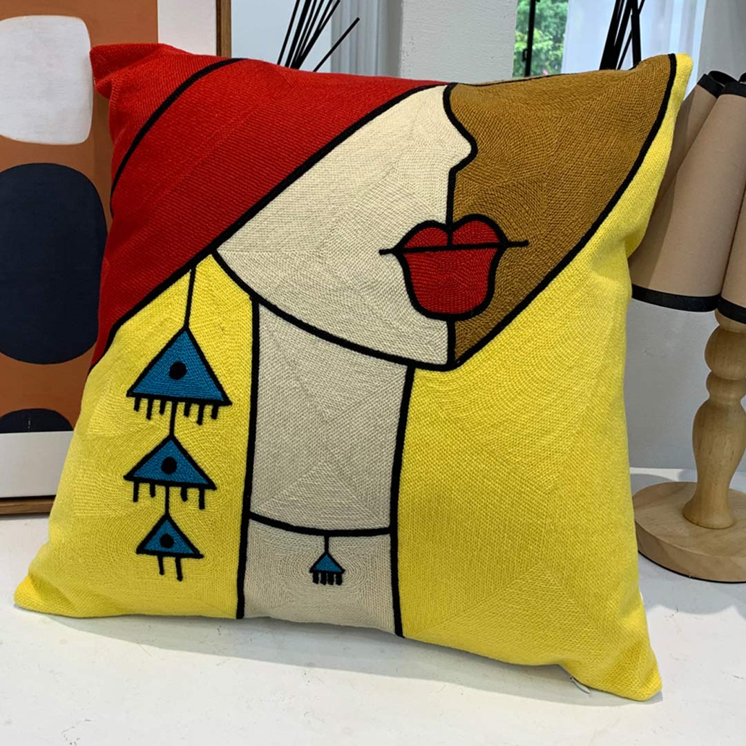 Taies d'oreiller d'art abstrait moderne (0215)