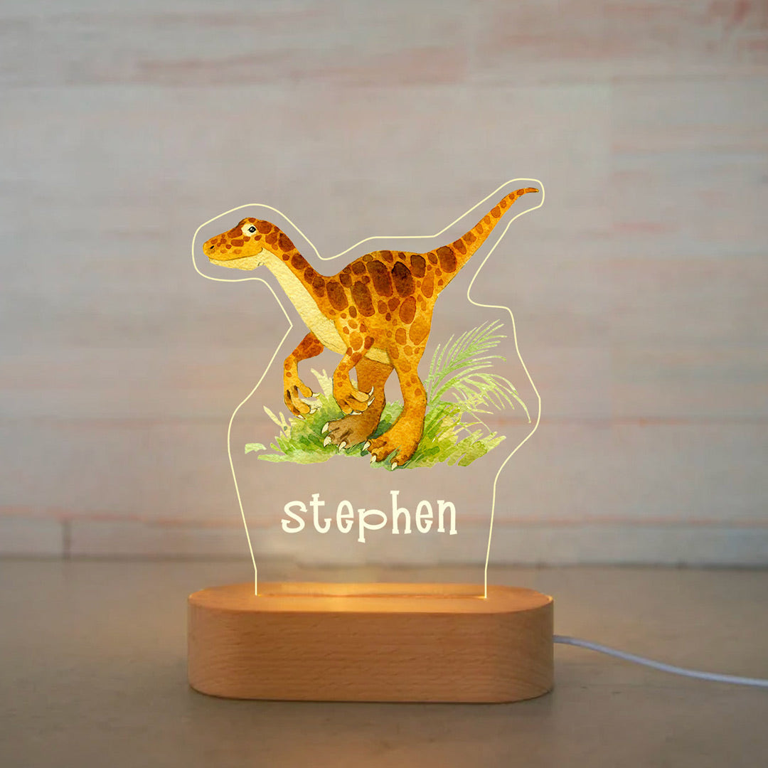 Personalized Dinosaur Night Lights