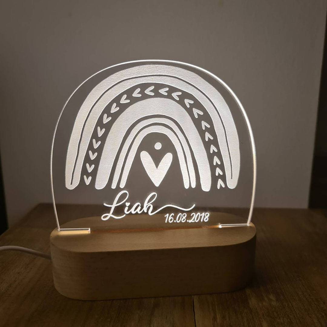 Personalized Rainbow Night Lamp