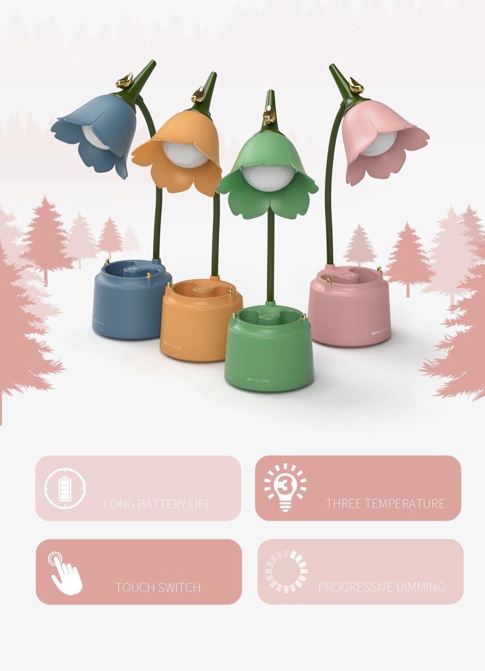 Flower Cute Desk Lamp