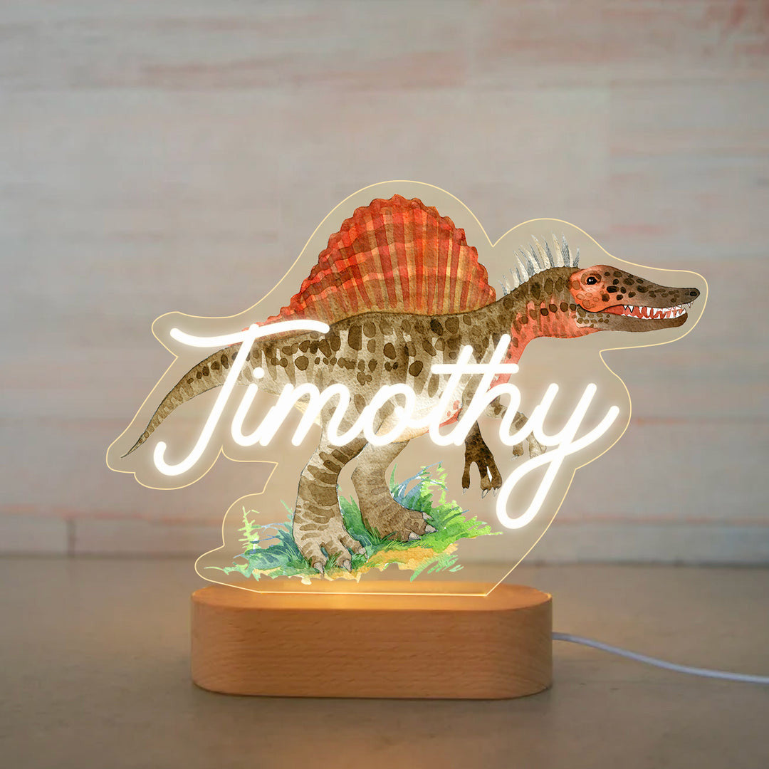 Personalized Dinosaur Night Lights