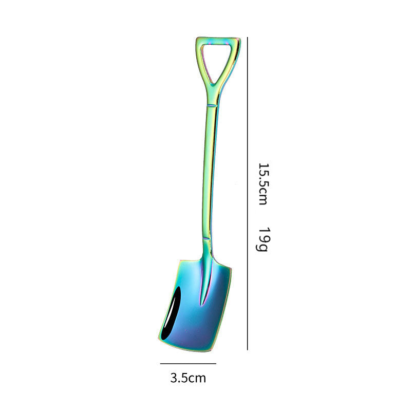 Cuillère en forme de pelle en acier inoxydable 410