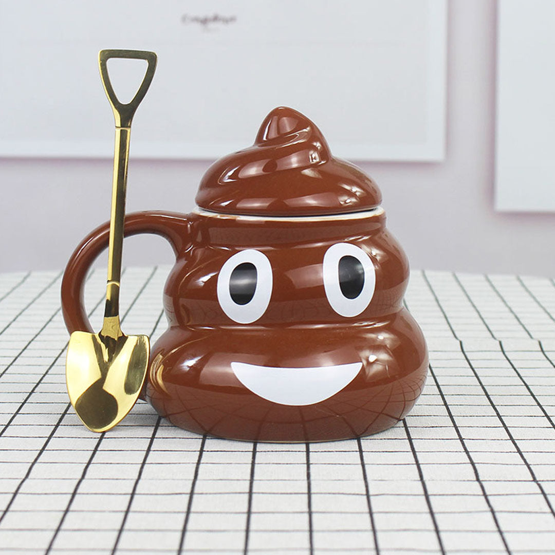 Funny Ceramic Cute Poop Emoji Mug