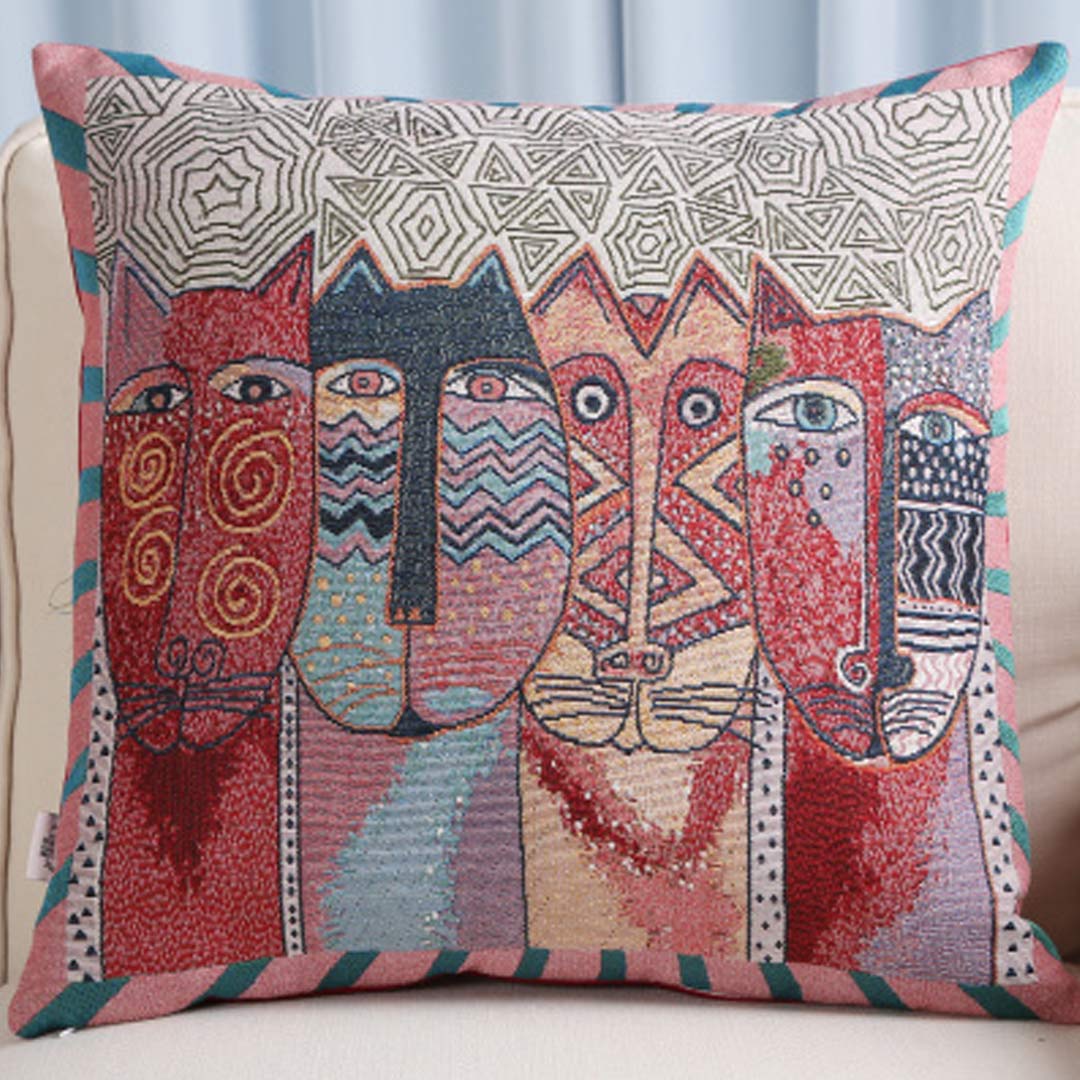 Housses de coussin d'art de broderie