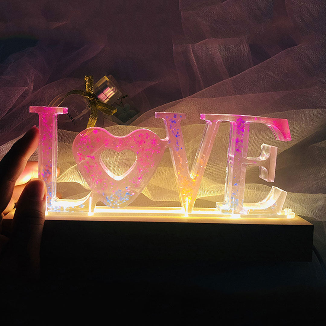 Fiori secchi LOVE Night Light