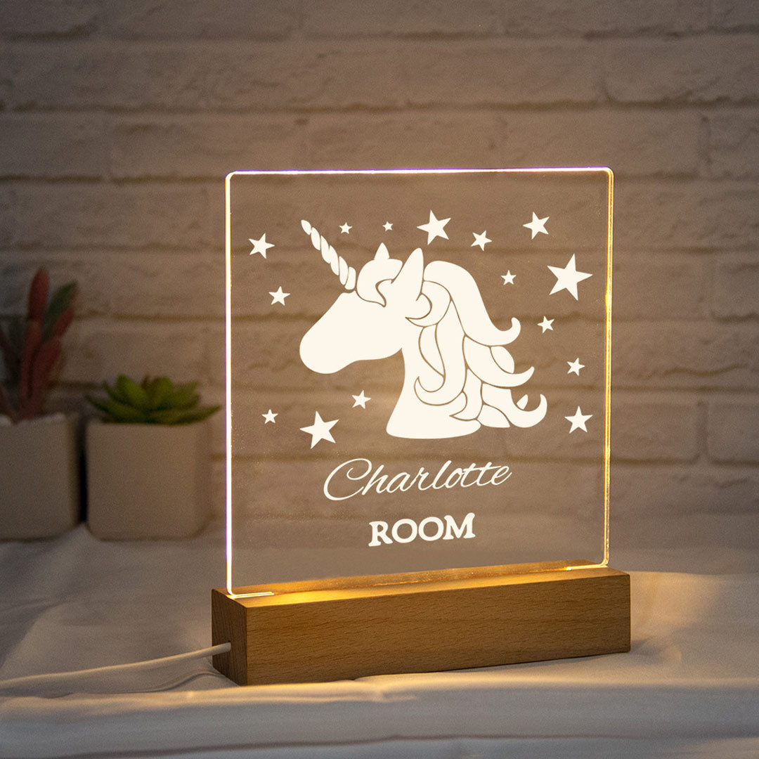 Customized Wood Base Night Light