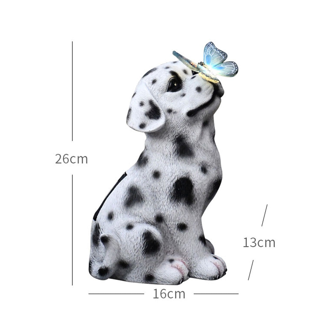 Dog/Cat With Butterfly Solar Lights Garden Decor