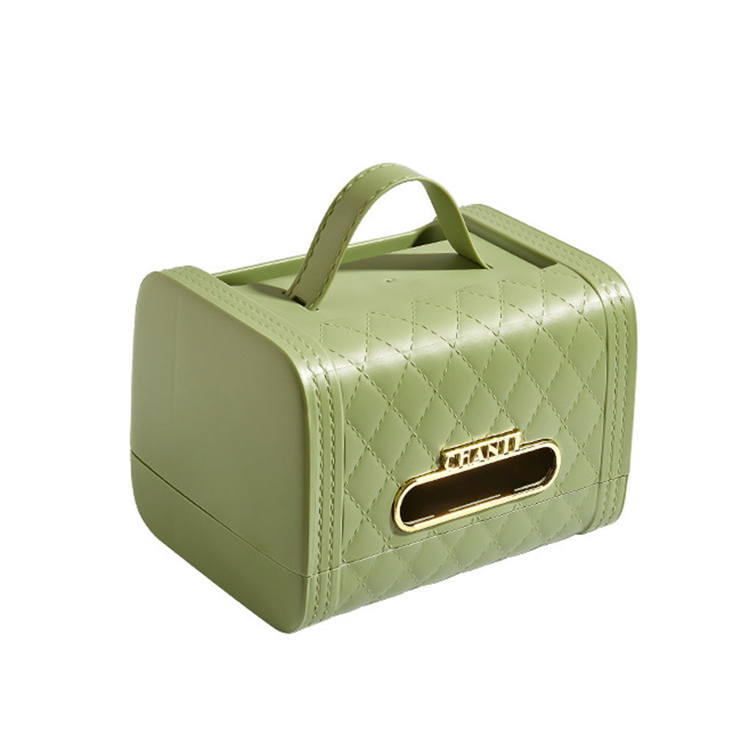 Caja de pañuelos en forma de bolso