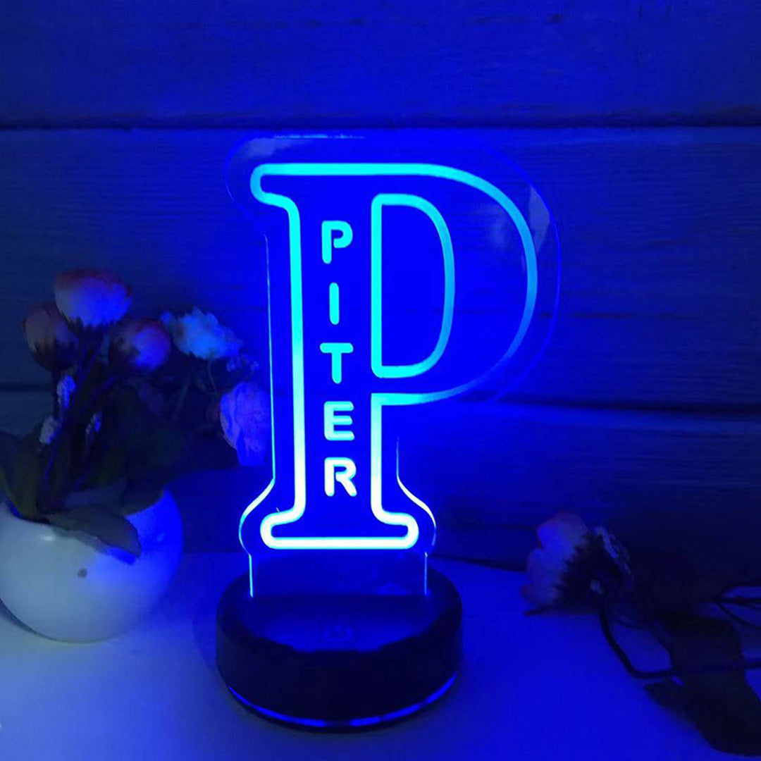 Personalized Name Letter Night Light