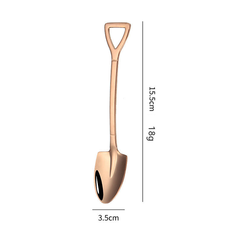 Cuillère en forme de pelle en acier inoxydable 410