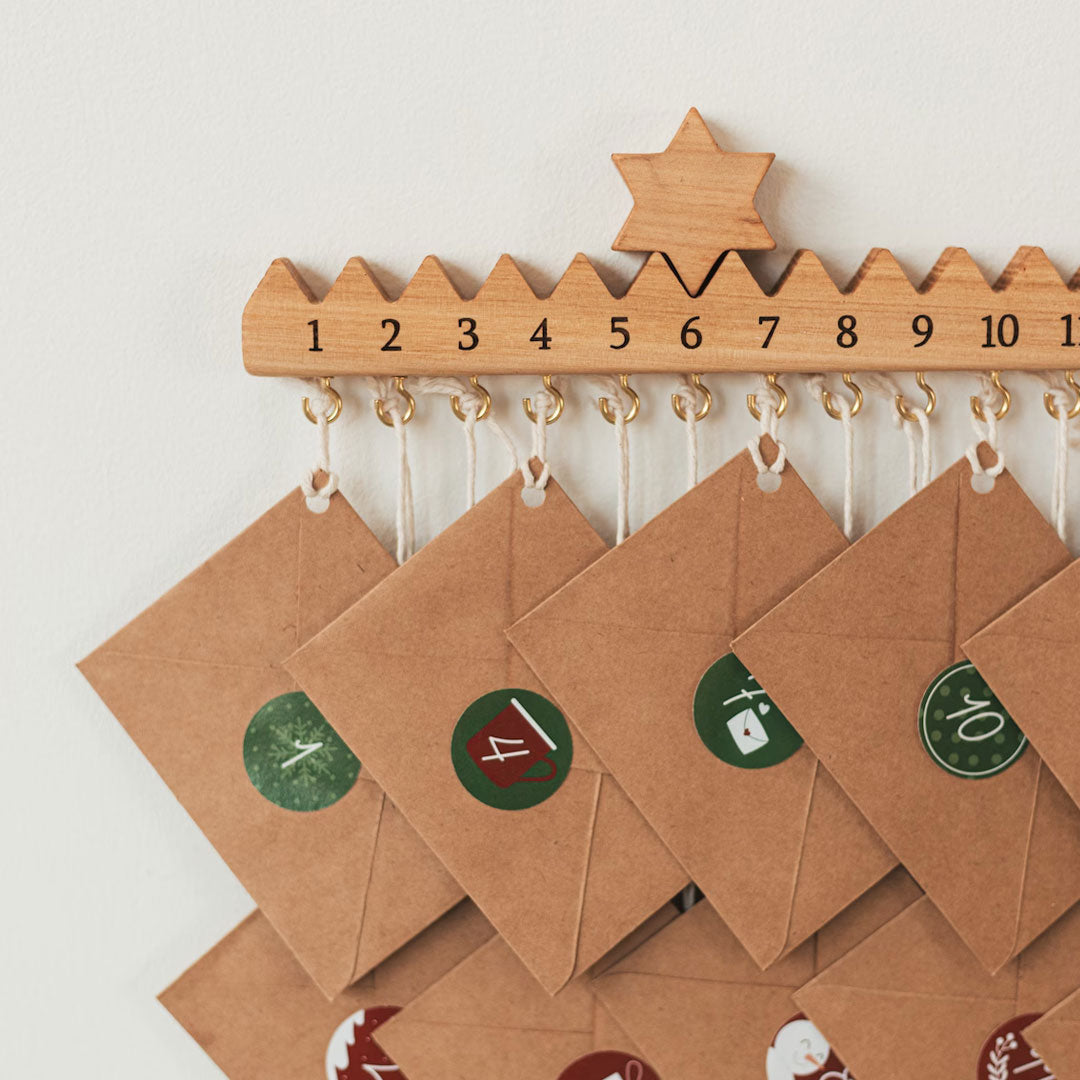 Wooden Advent Calendar Holiday Decor