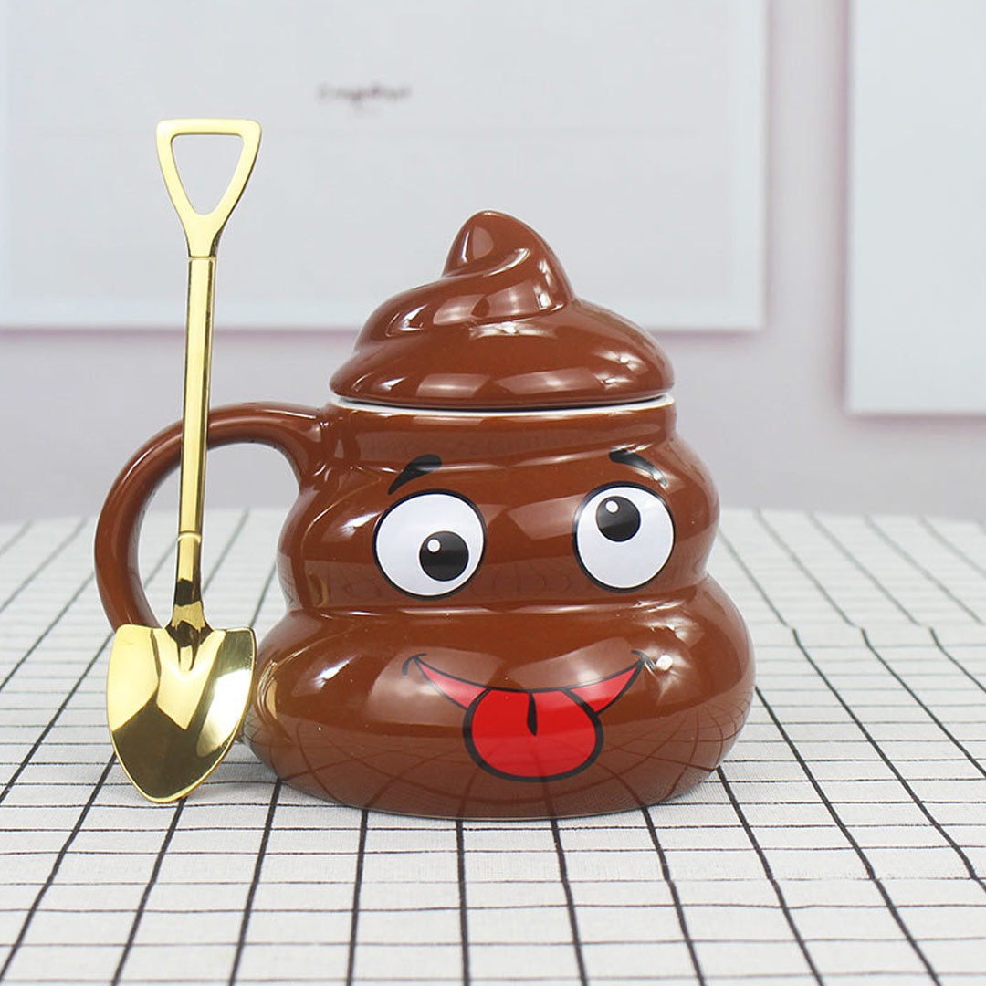 Funny Ceramic Cute Poop Emoji Mug