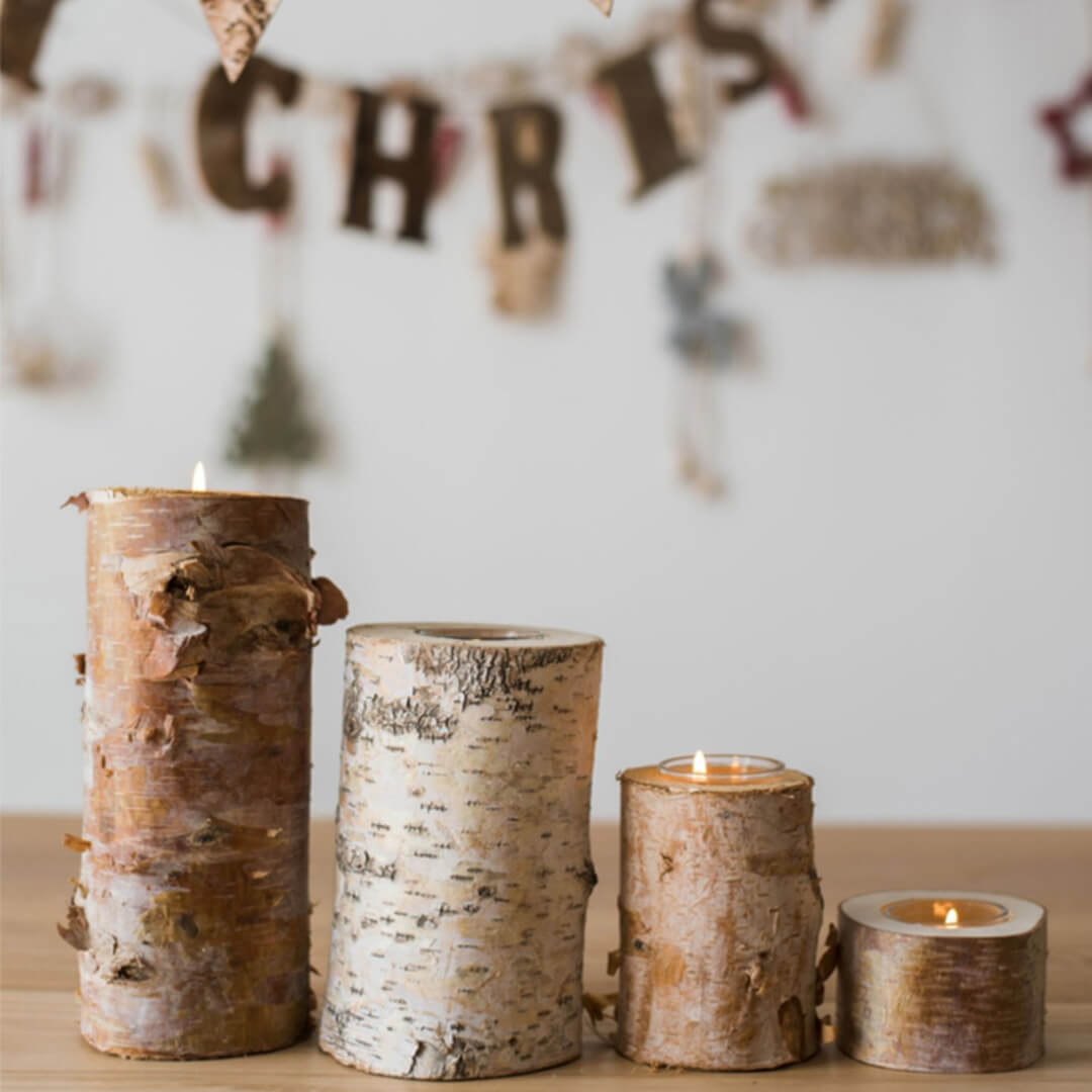 Birch Branch Candle Holders