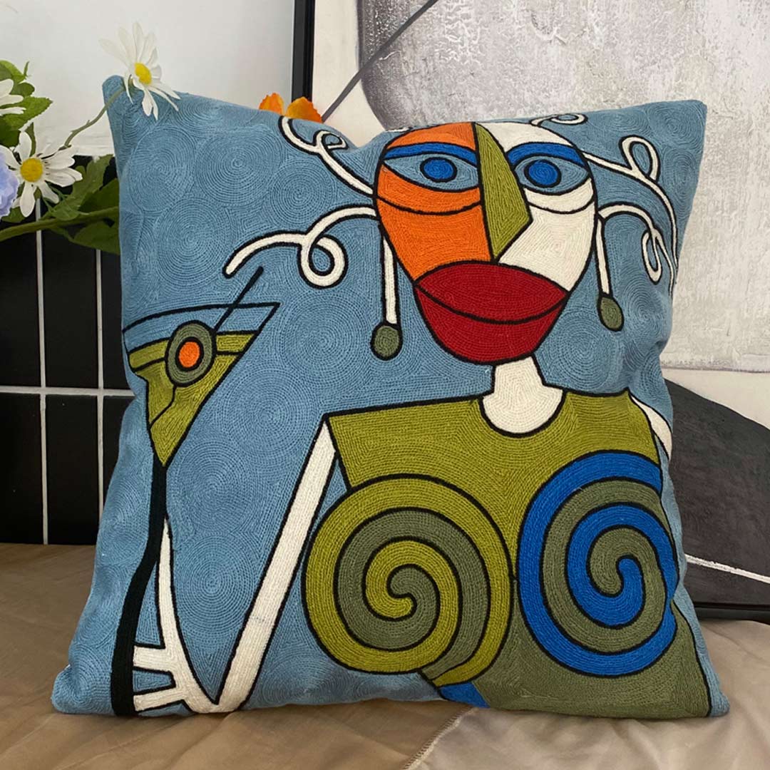 Taies d'oreiller d'art abstrait moderne (0215)