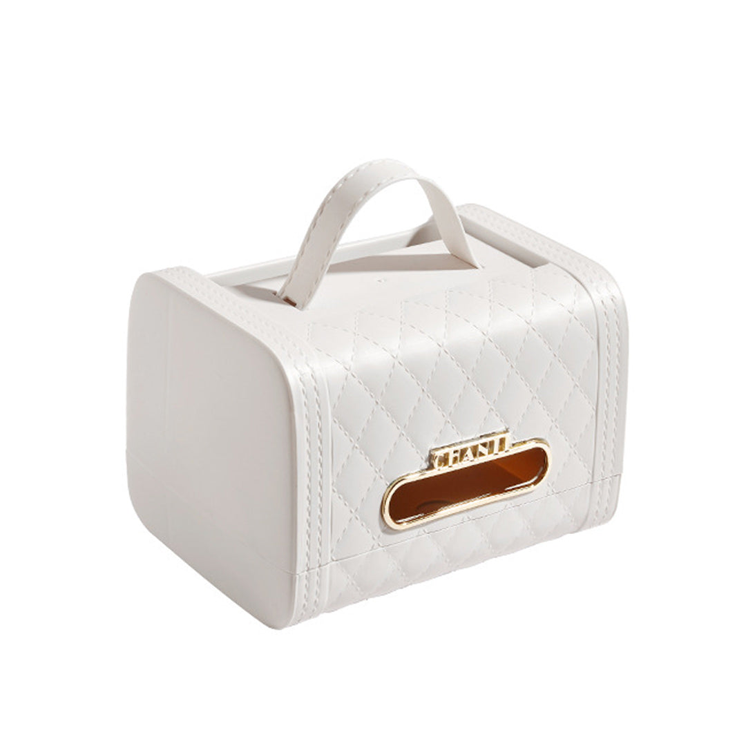 Caja de pañuelos en forma de bolso