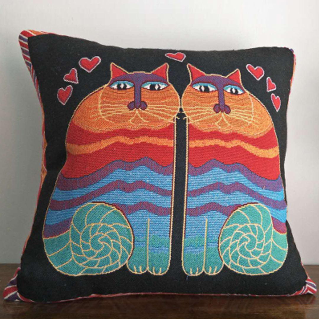 Fundas de almohada de arte bordado