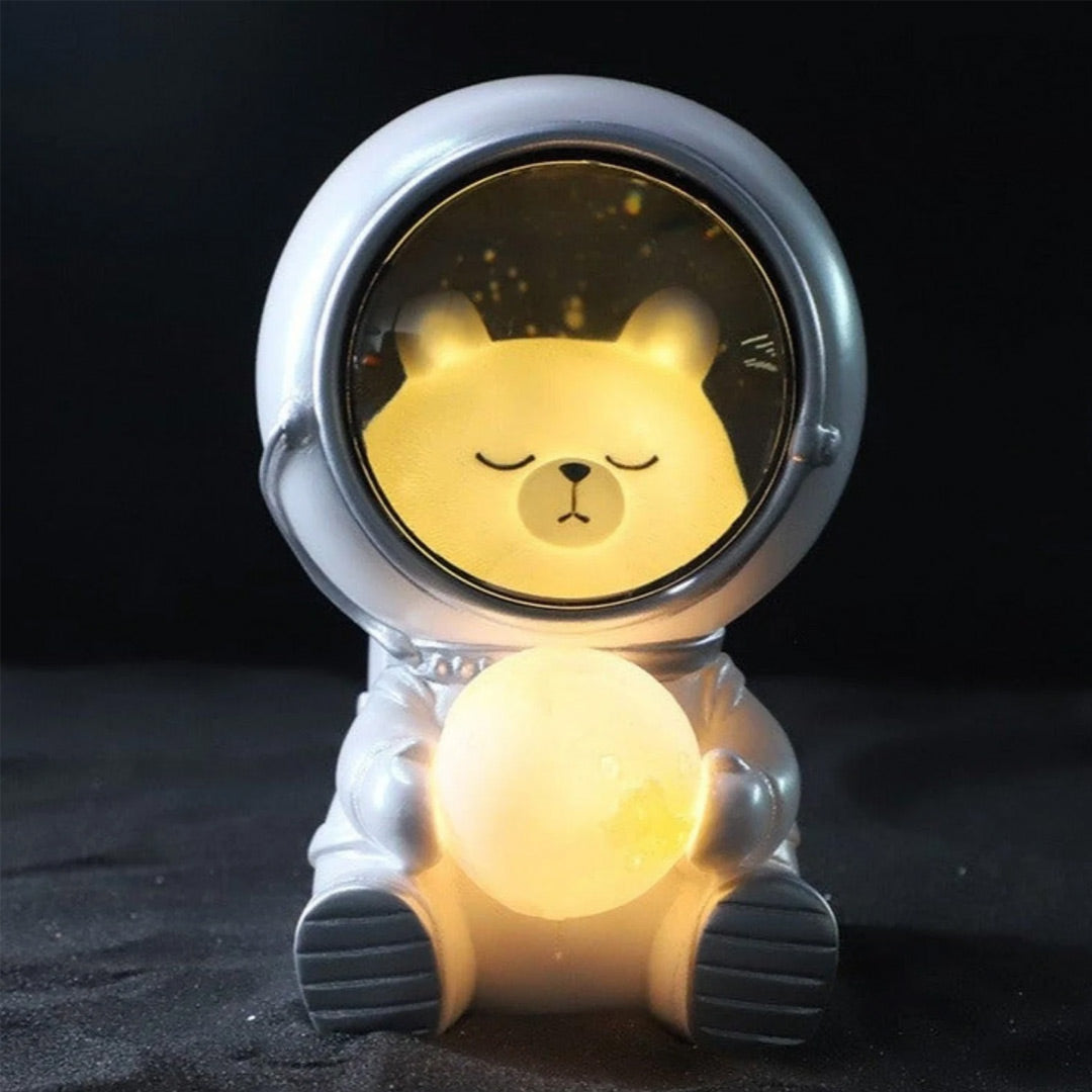 Veilleuses d'astronautes animaux mignons