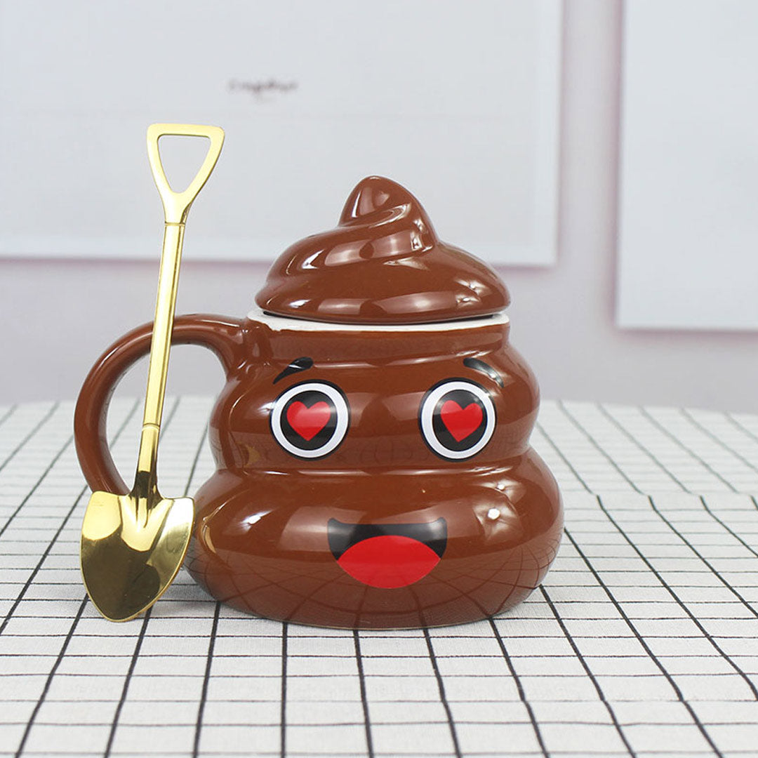 Funny Ceramic Cute Poop Emoji Mug