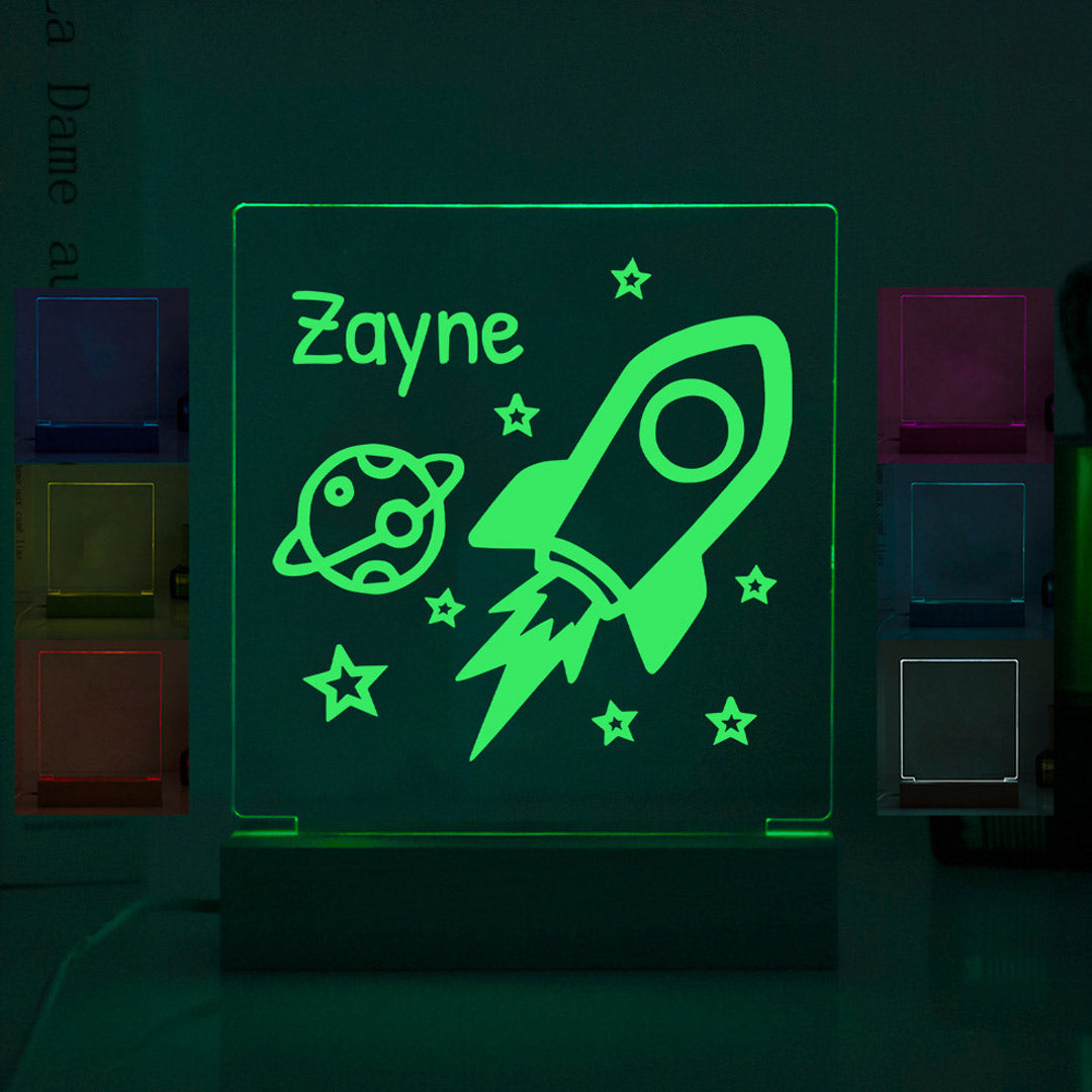 Customized Wood Base Night Light