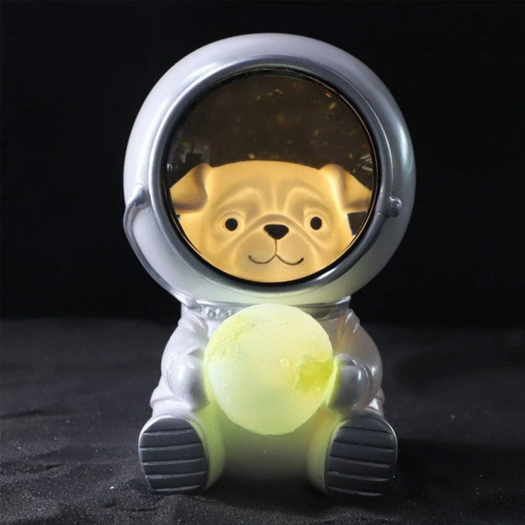 Veilleuses d'astronautes animaux mignons