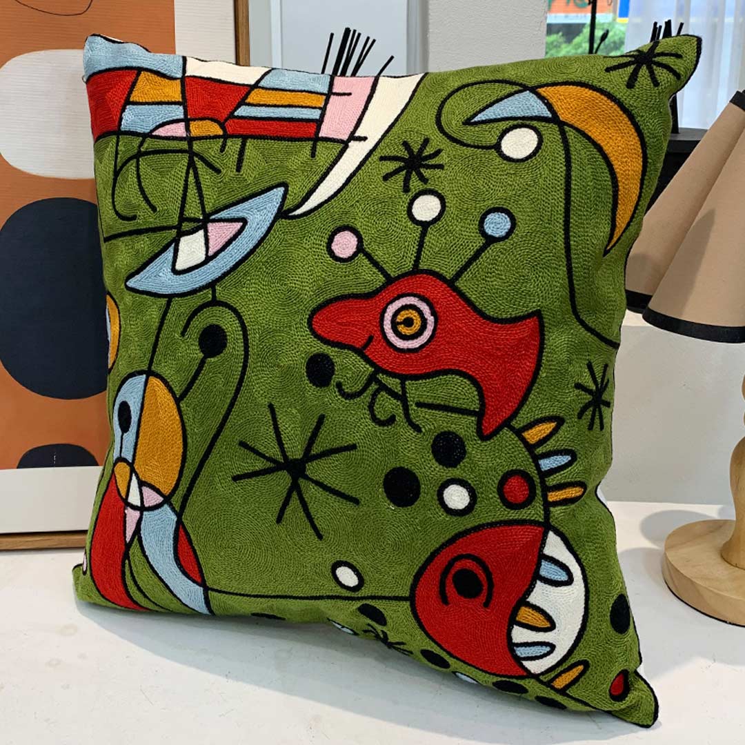 Taies d'oreiller d'art abstrait moderne (0215)