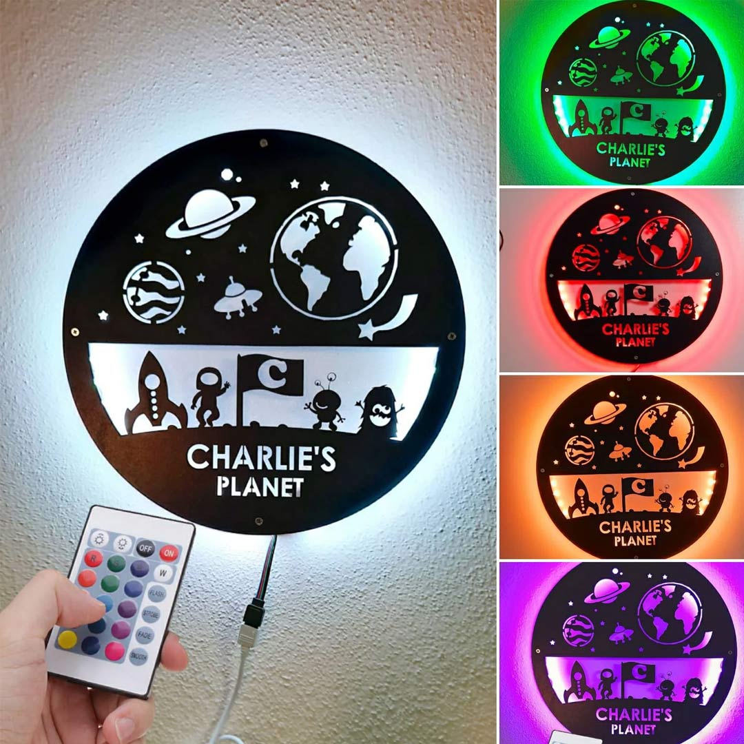 Personalized Space Night light