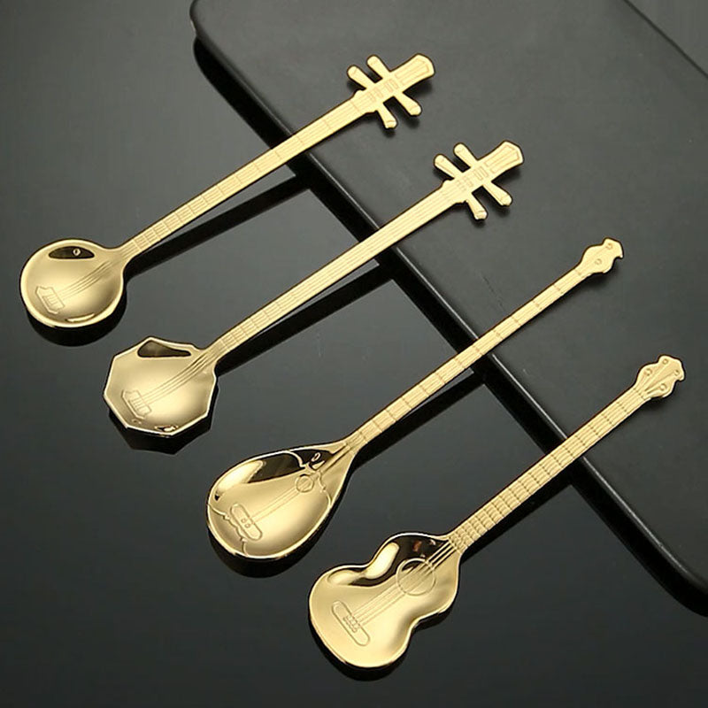 Guitar Musical Instrument Shaped Spoon